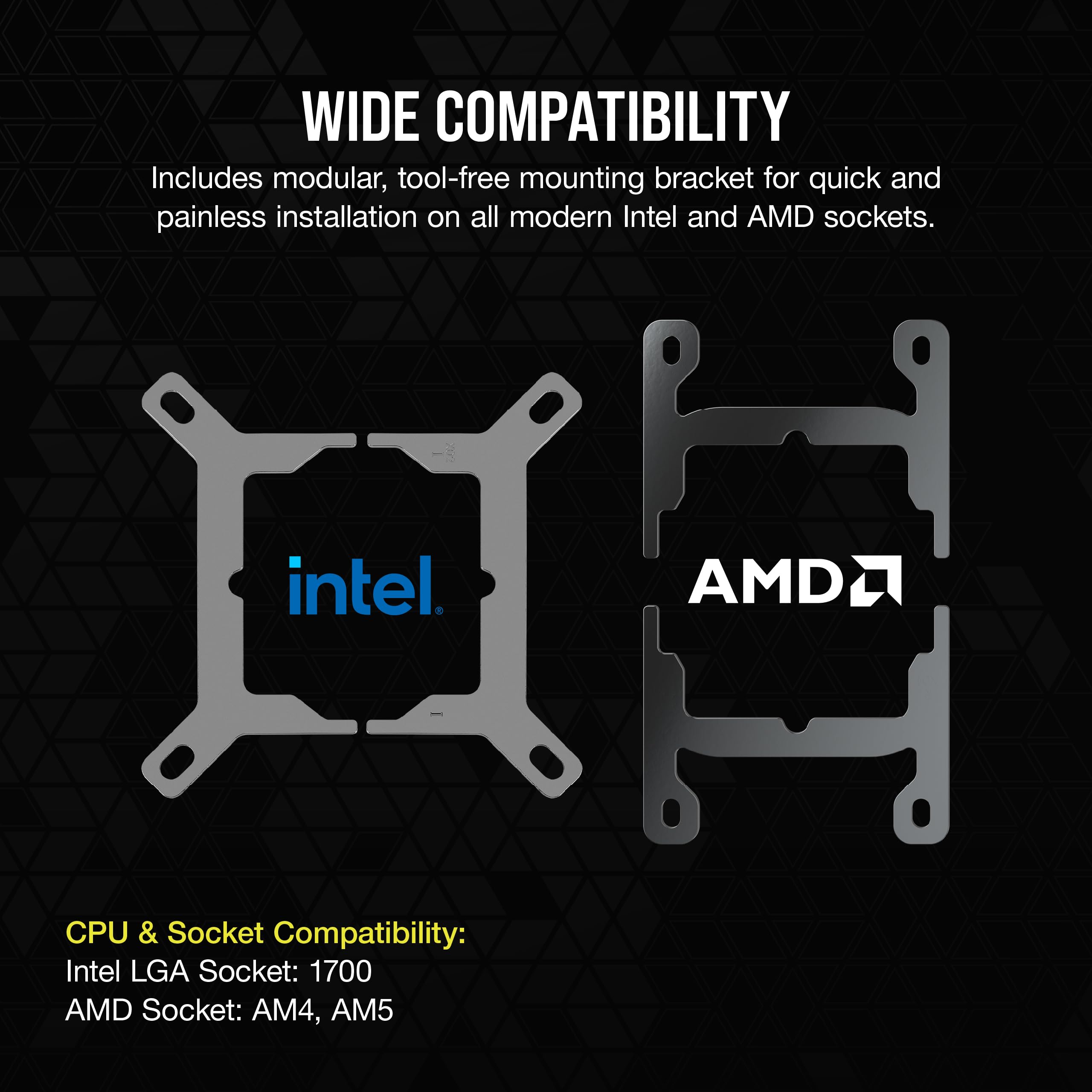 Corsair iCUE LINK XC7 RGB ELITE CPU Water Block - Transparent Flow Chamber - 24 RGB LEDs - Fits Intel® LGA 1700, AMD® AM5 and older - Stealth Grey