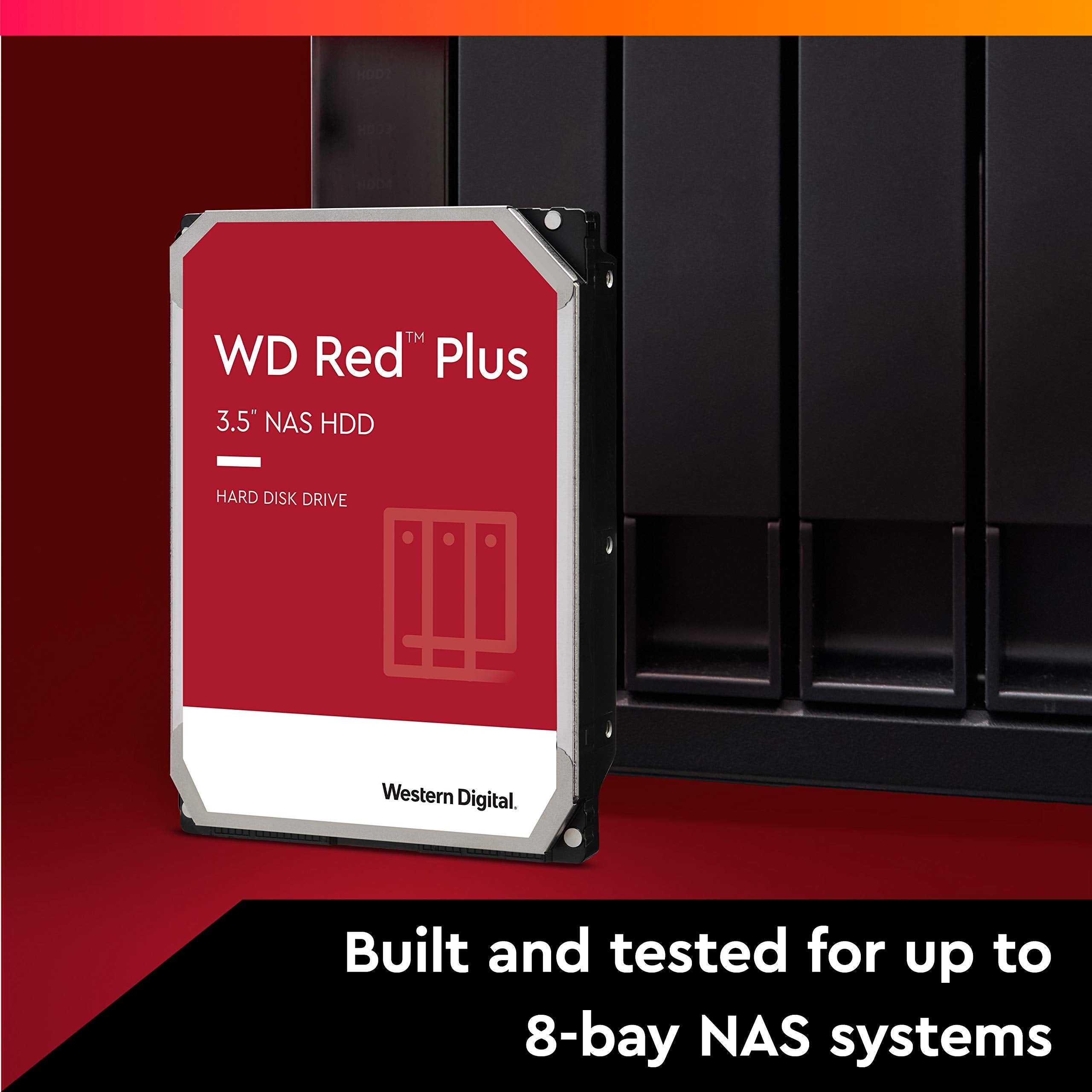 Western Digital 4TB Intellipower SATA 6Gb/s 64 MB Cache 3.5-Inch NAS Desktop Hard Disk Drive - Red (WD40EFAX)