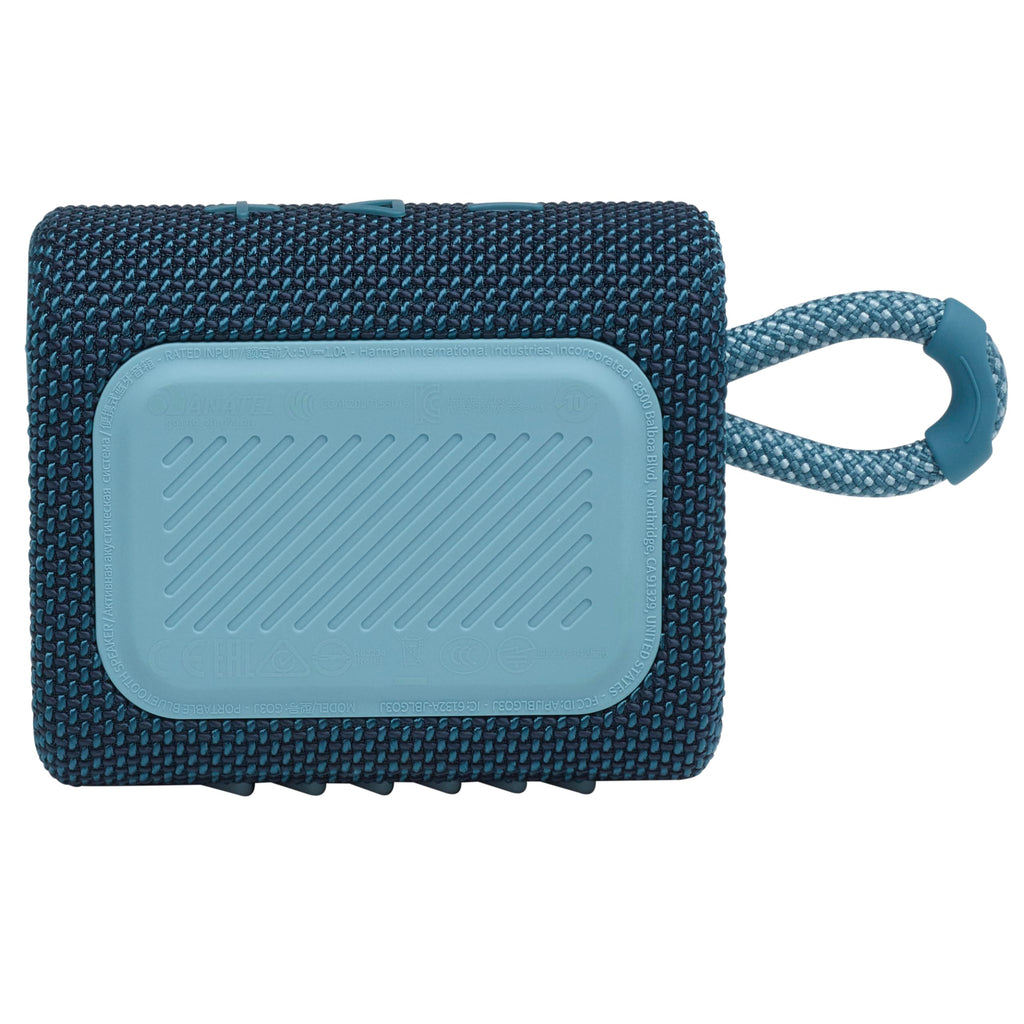 JBL Go 3: Portable Speaker with Bluetooth, Builtin Battery, Waterproof and Dustproof Feature Blue JBLGO3BLUAM