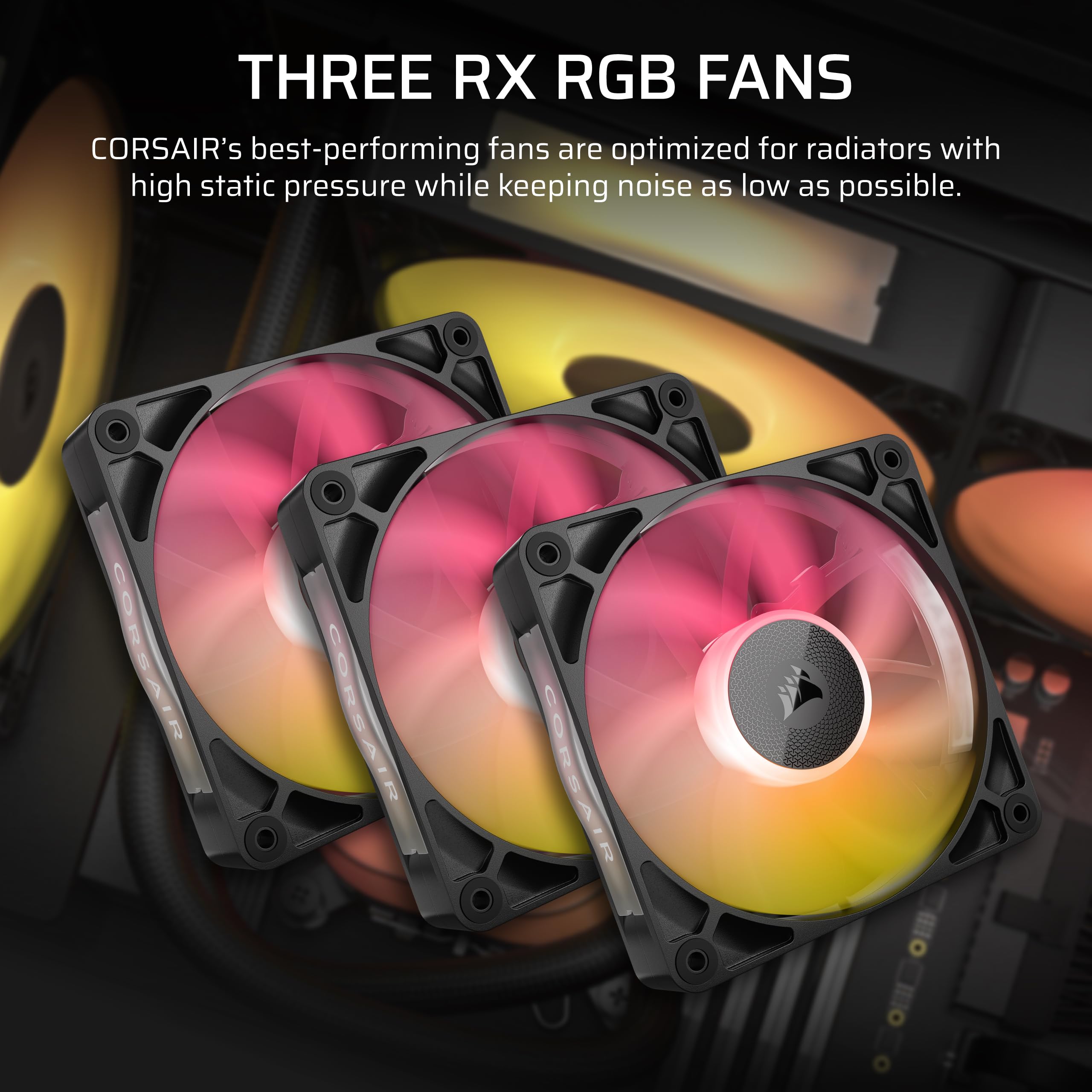Corsair iCUE LINK TITAN 360 RX LCD Liquid CPU Cooler � 360mm AIO � Low-Noise � FlowDrive Cooling Engine � Intel LGA 1851/1700, AMD AM5/AM4 � 3x RX120 RGB Fans � iCUE LINK System Hub Included � Black