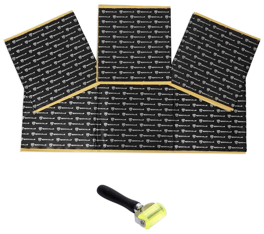 Rockville Rockmat RM12-B 12 Sq Ft Sound Dampening/Deadening Butyl Rubber Car Kit