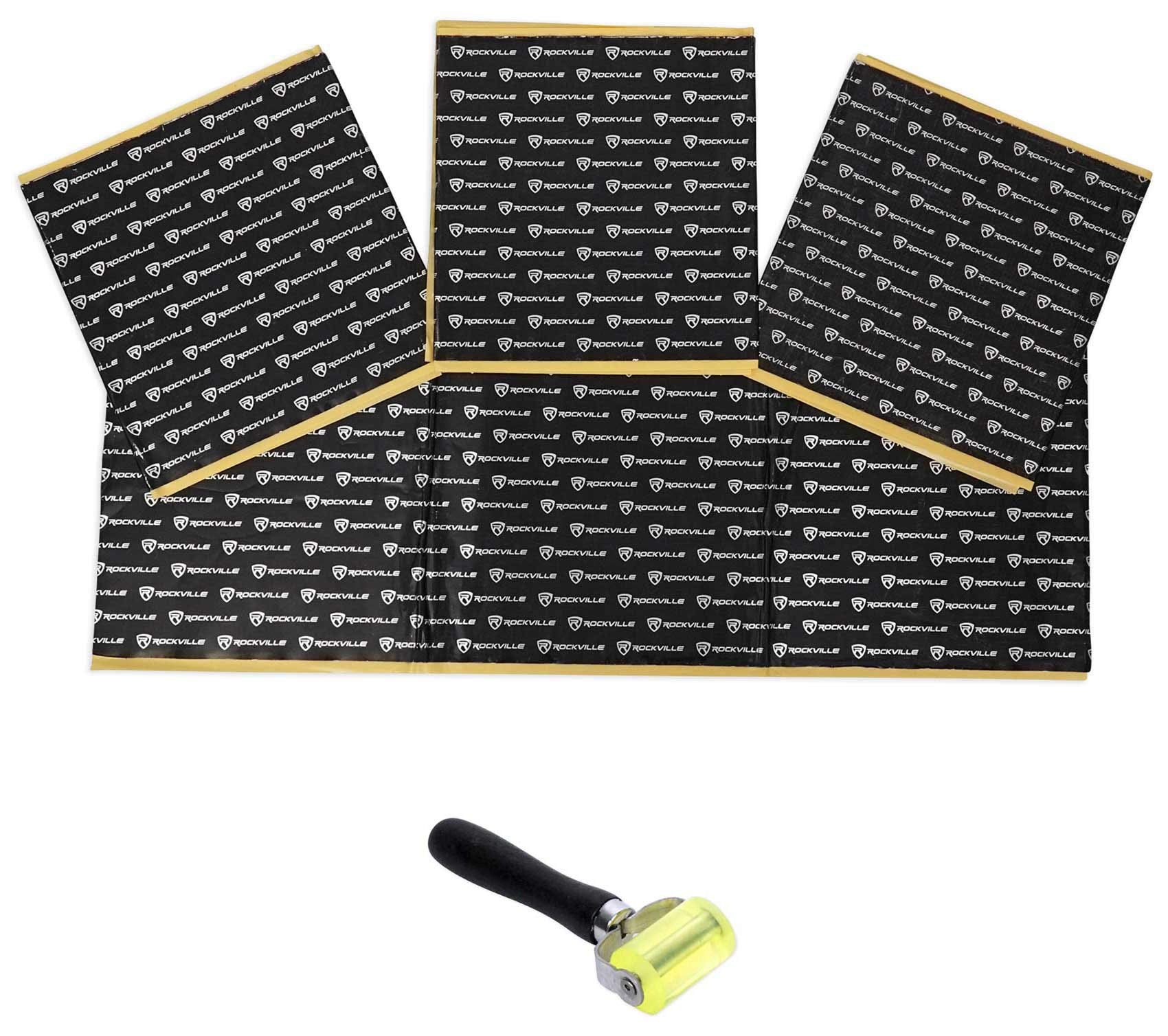 Rockville Rockmat RM12-B 12 Sq Ft Sound Dampening/Deadening Butyl Rubber Car Kit