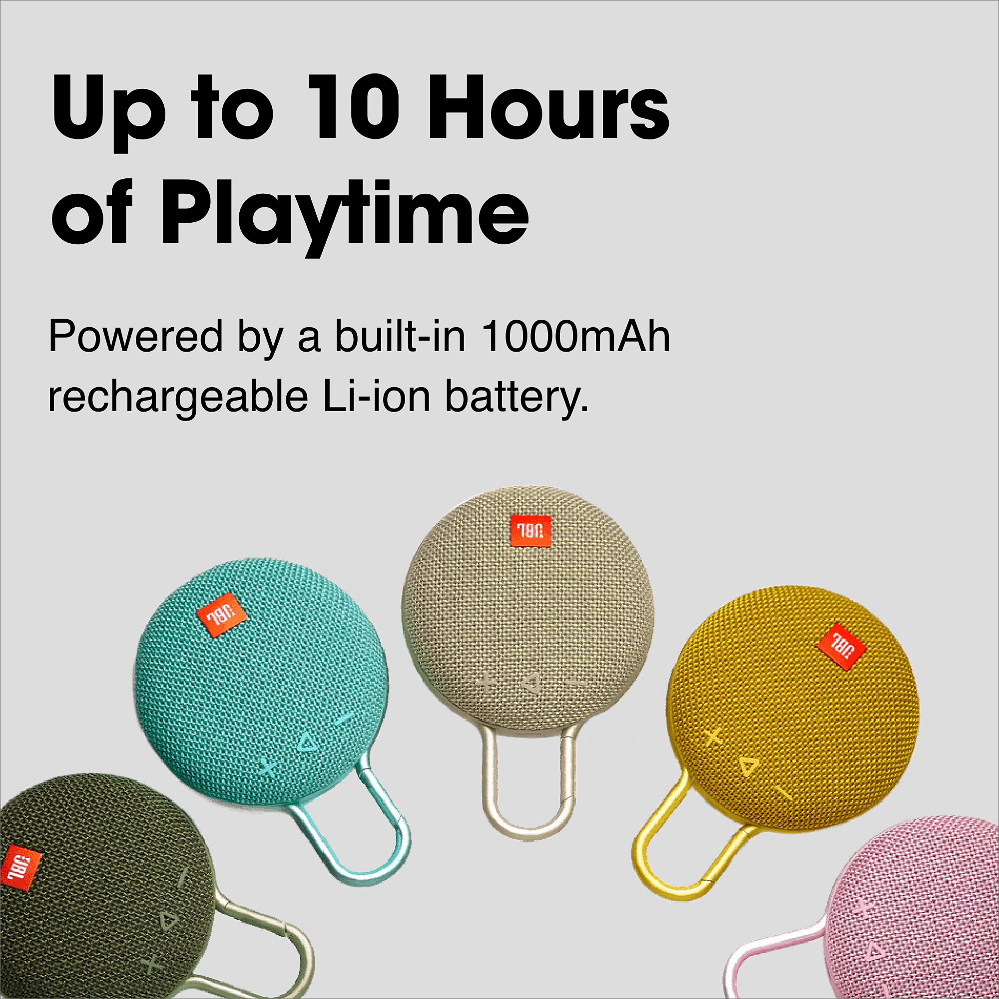 JBL Clip 3 Portable Waterproof Wireless Bluetooth Speaker | Mustard Yellow