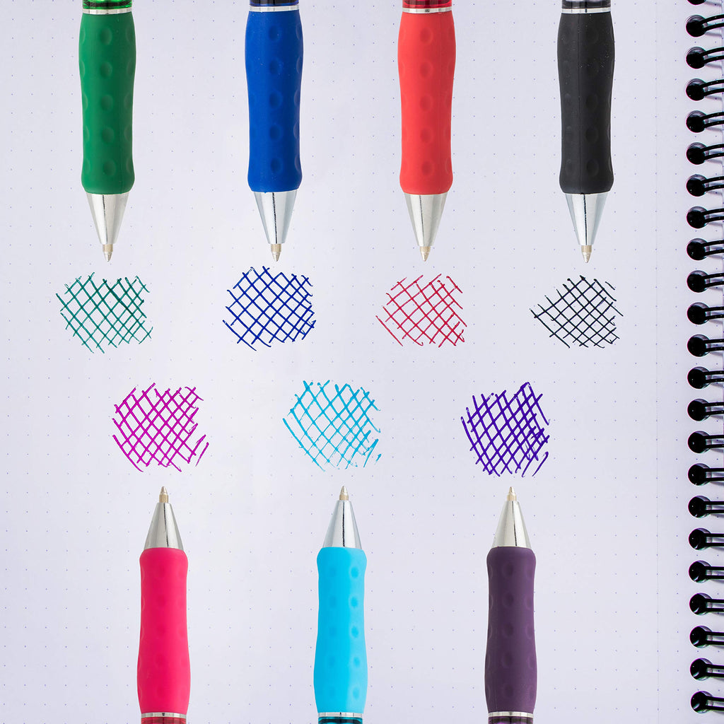 Pentel RSVP Super RT Ballpoint Pen, (1.0mm) Medium Line, Pink Ink, Box of 12 Pens (BX480-P)