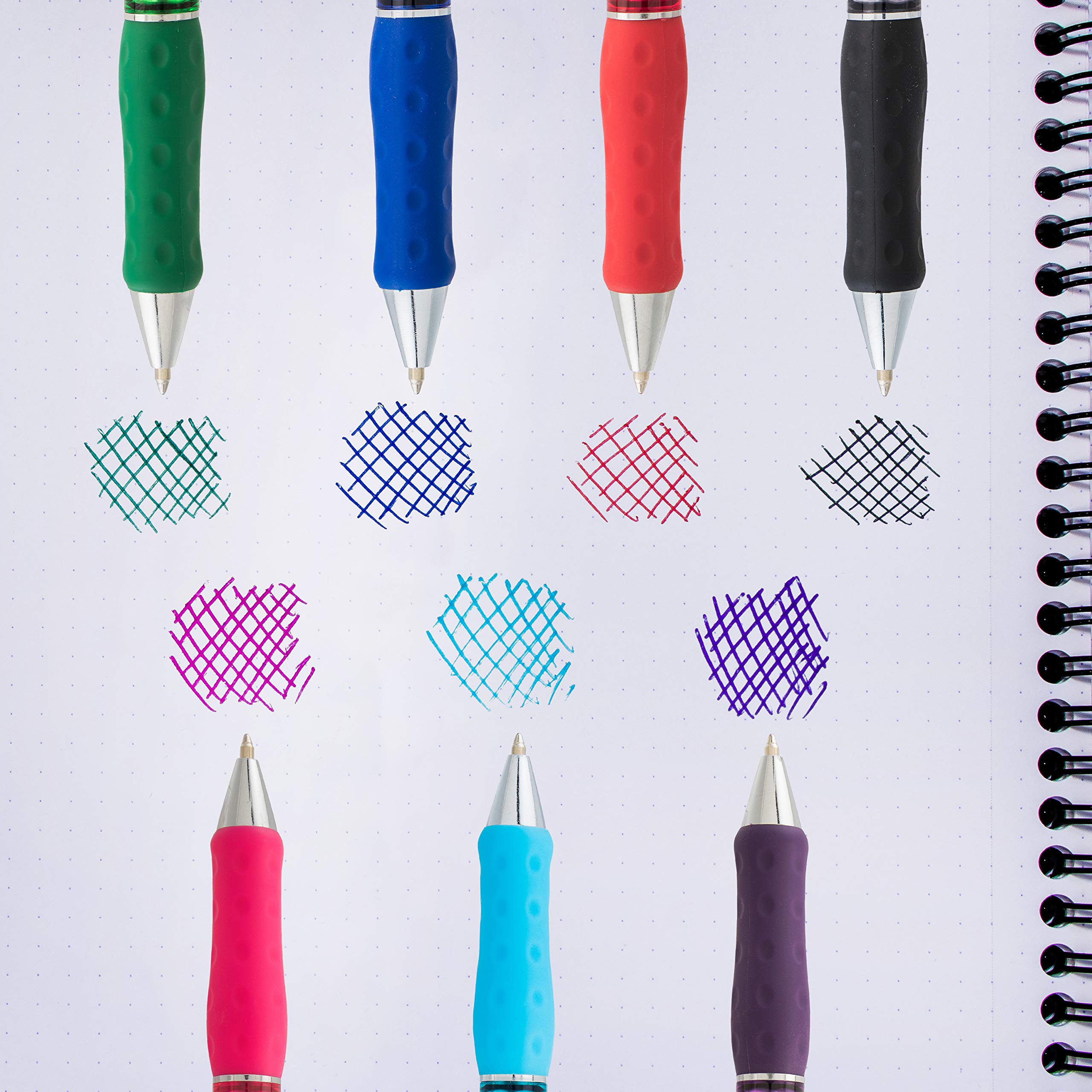 Pentel RSVP Super RT Ballpoint Pen, (1.0mm) Medium Line, Pink Ink, Box of 12 Pens (BX480-P)