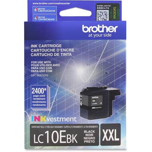 Brother Printer LC10EBK Super High Yield Black Ink Cartridge