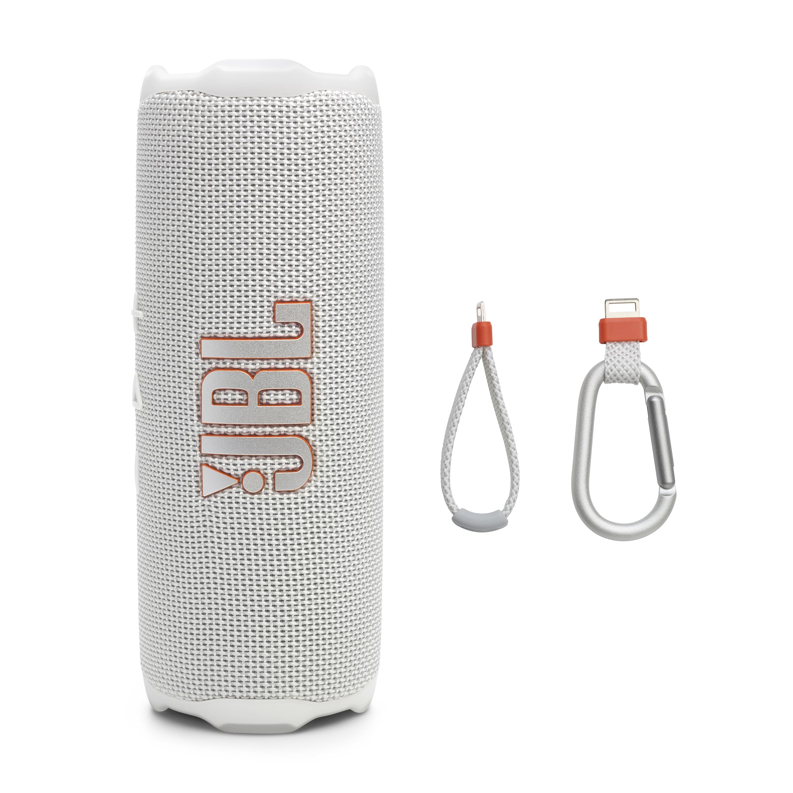JBL Flip 7 - Portable Waterproof and Drop-Proof Speaker, Bold Pro Sound with AI Sound Boost, 16Hrs of Playtime, and PushLock System with Interchangeable Accessories (White)