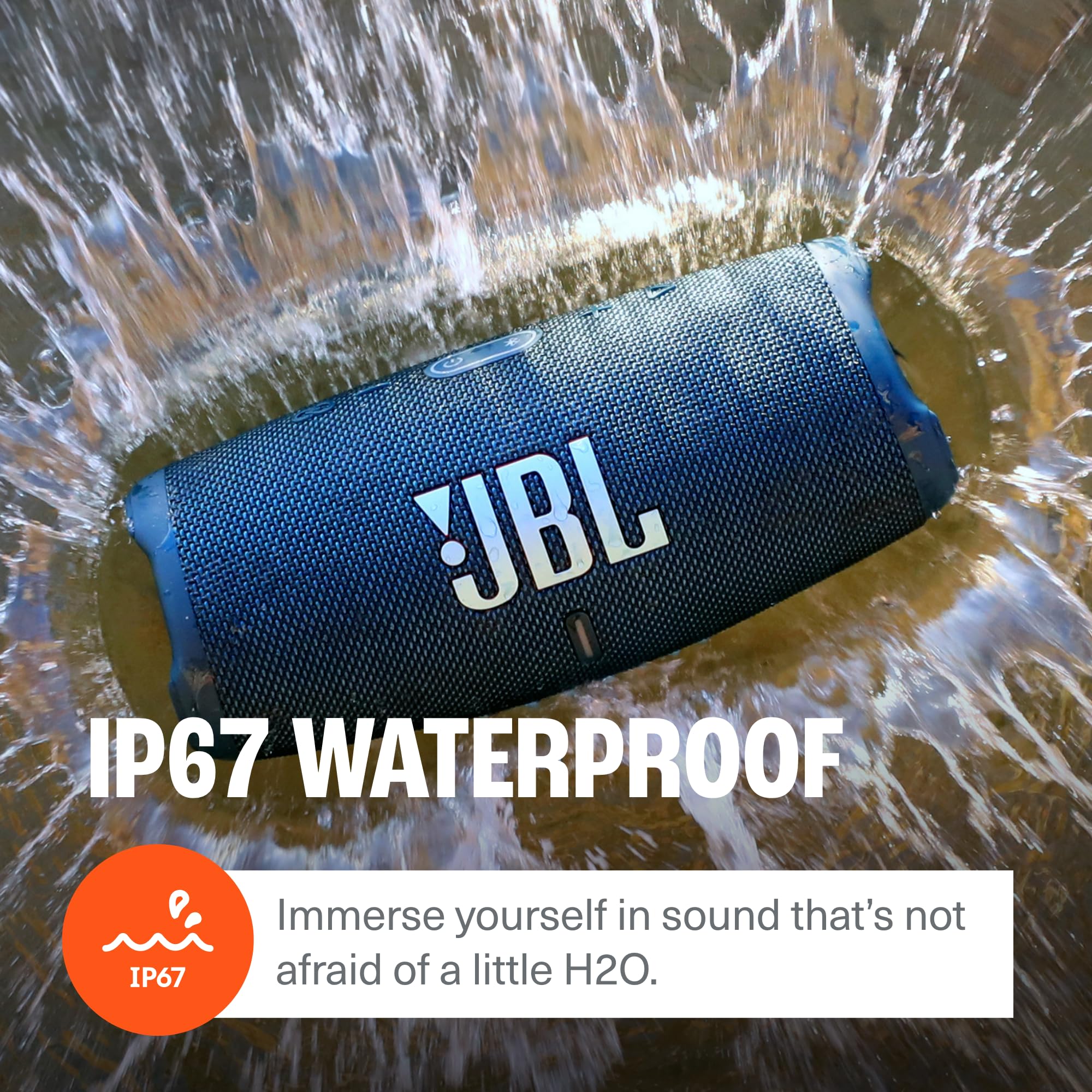 JBL Charge 5 Portable Waterproof Wireless Bluetooth Speaker Bundle with divvi! Protective Hardshell Case - Teal