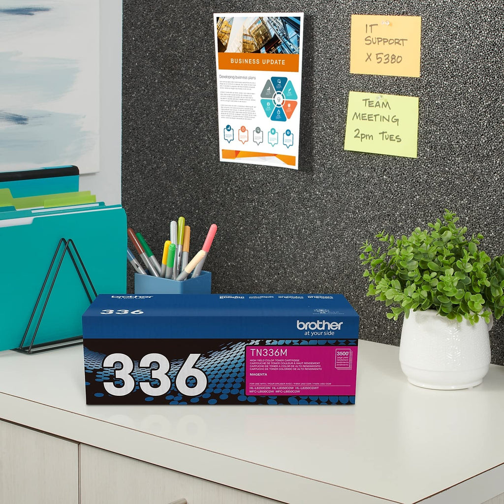 Brother TN-336M laser toner & cartridge - laser toner & cartridges (Magenta, Laser, Brother, HL-L8250CDN, HL-L8350CDW, HL-L8350CDWT, MFC-L8600CDW, MFC-L8850CDW, ISO/IEC 19798, Black)