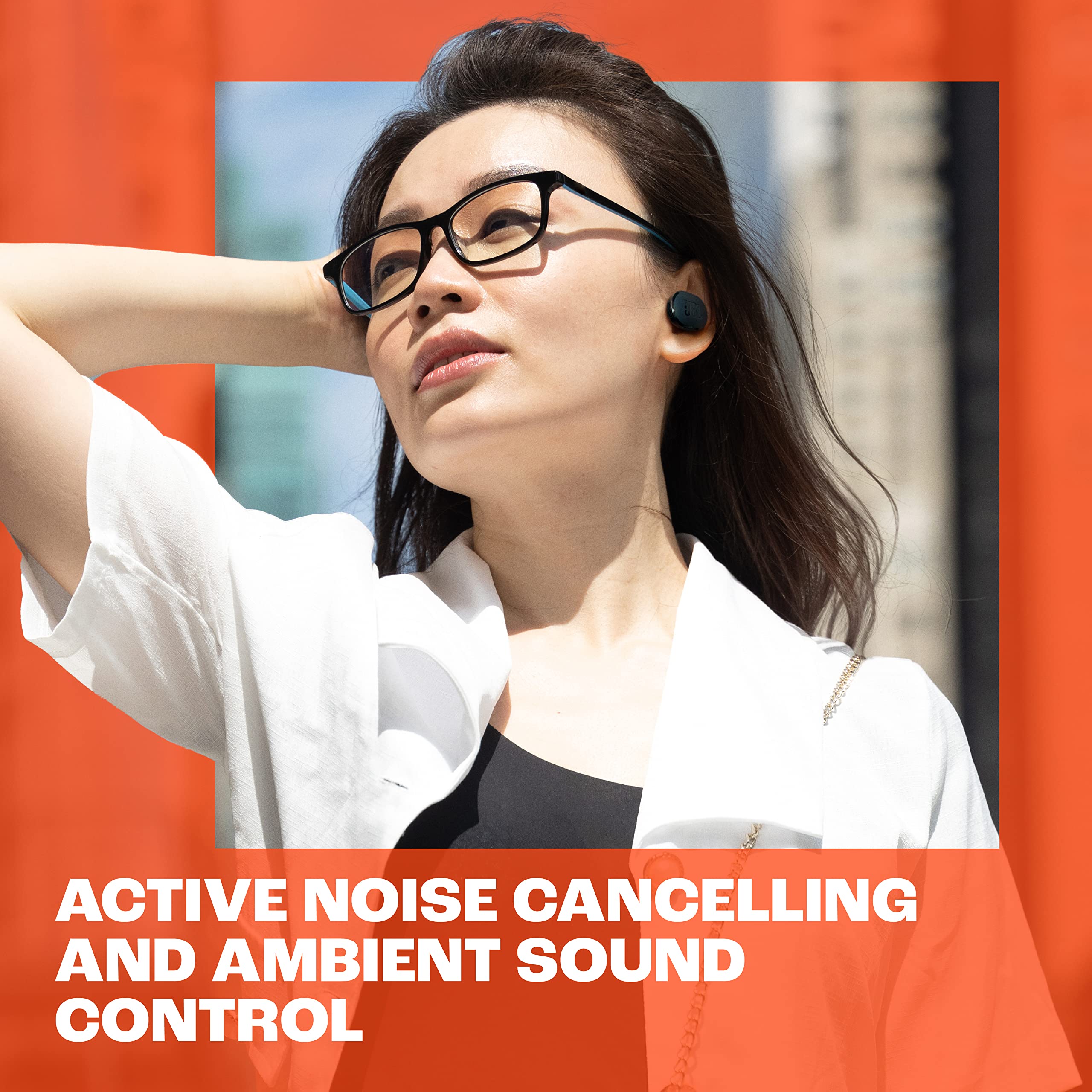 JBL Tune Buds JBLTBUDSBLUAM Small Wireless Noise Cancelling Earphones - Blue