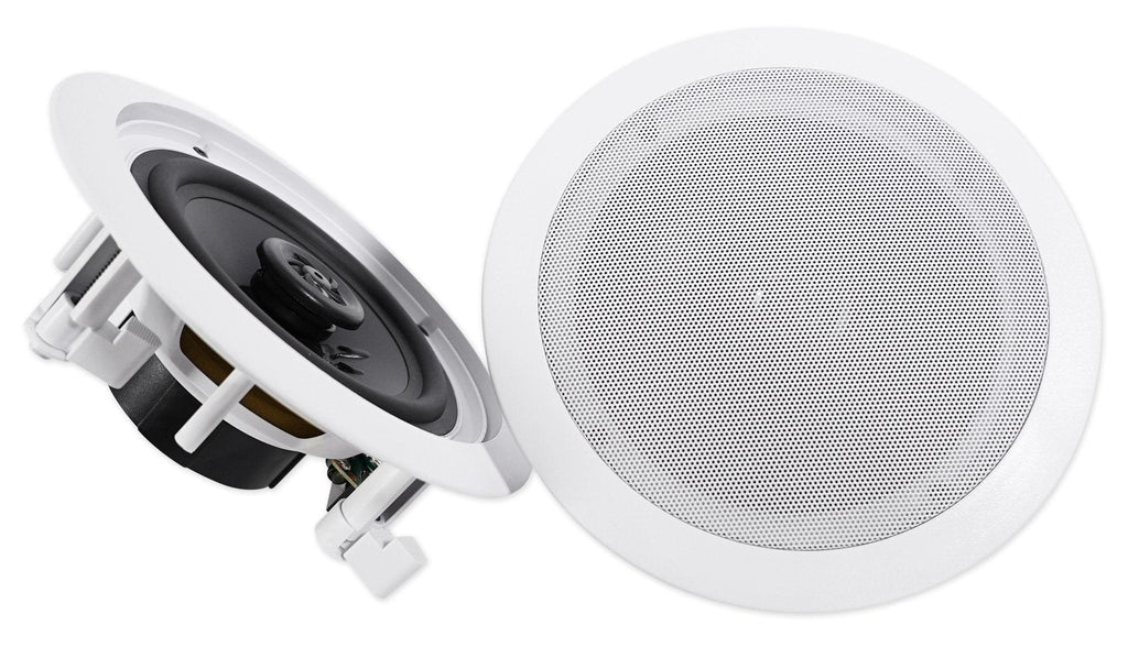 Pair Rockville HC655 6.5" 500 Watt in-Ceiling Home Theater Speakers 8 Ohm