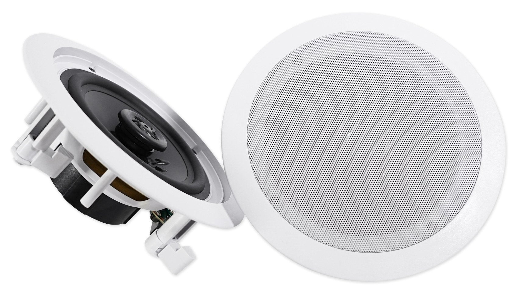 Pair Rockville HC655 6.5" 500 Watt in-Ceiling Home Theater Speakers 8 Ohm