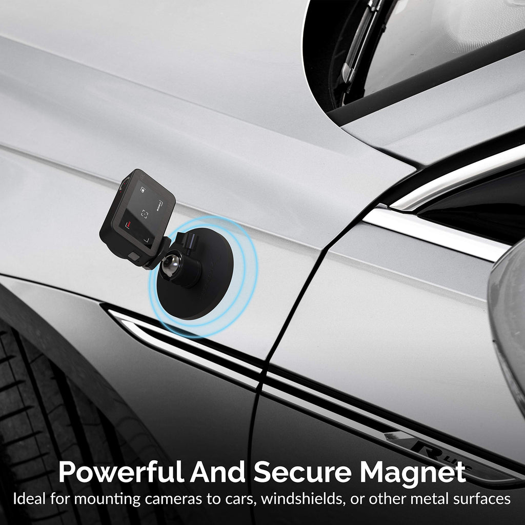 SABRENT Magnetic Camera Mount 88mm - 55KG with 360 Degree Rotation Ball Head, Powerful Magnet with 1/4 Screw Thread, Camera Mount for action cam, Insta360, OSMO, Blink, DSLR, GoPro, etc (CS-MG88)