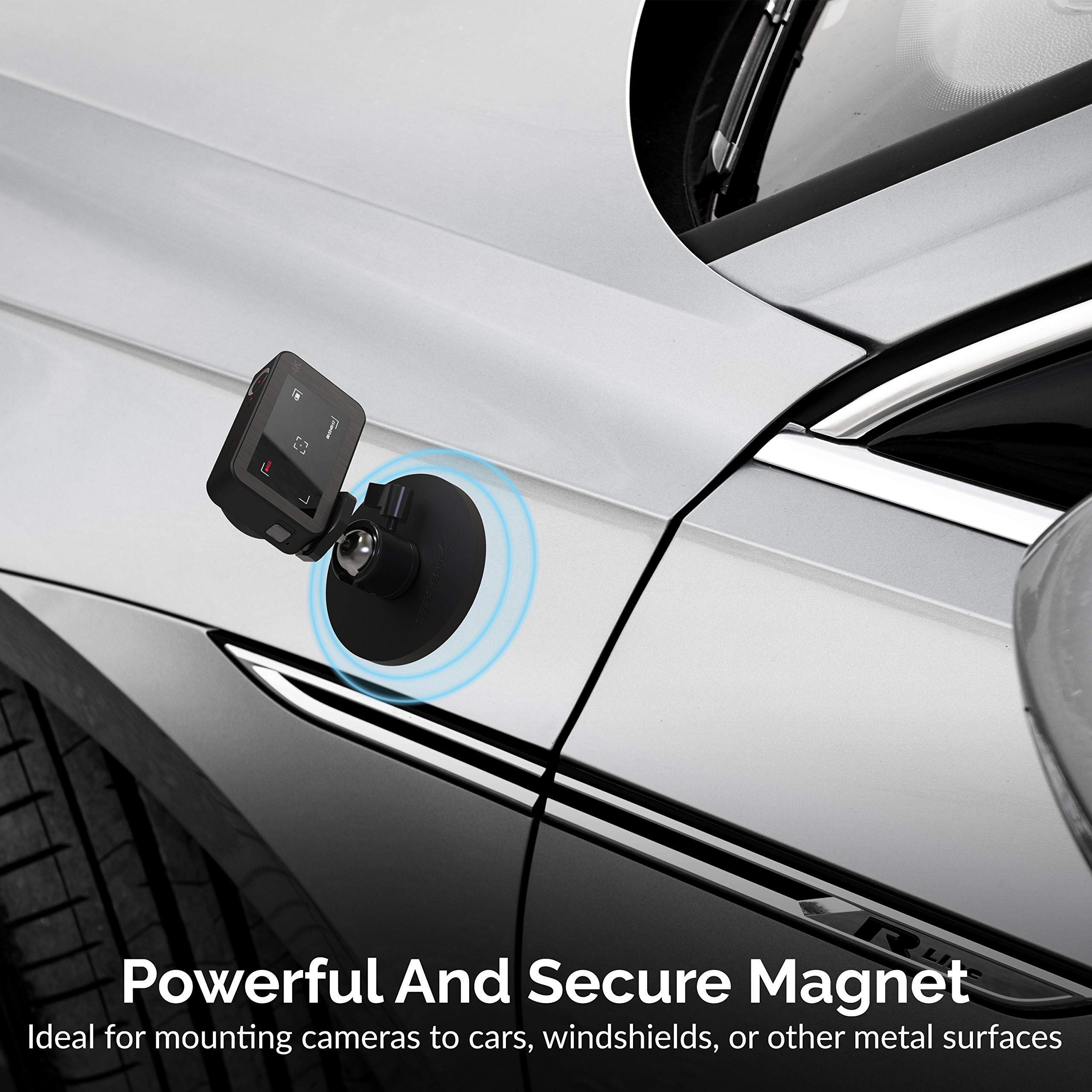 SABRENT Magnetic Camera Mount 88mm - 55KG with 360 Degree Rotation Ball Head, Powerful Magnet with 1/4 Screw Thread, Camera Mount for action cam, Insta360, OSMO, Blink, DSLR, GoPro, etc (CS-MG88)