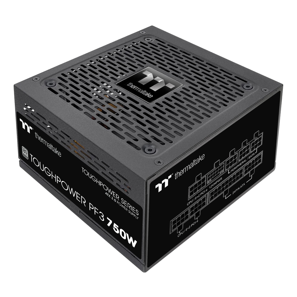 Thermaltake Toughpower PF3 ATX 3.0 750W 80+ Platinum Full Modular SLI/Crossfire Ready Power Supply; PCIe 5.0 12VHPWR Connector Included; 10 Year Warranty; PS-TPD-0750FNFAPU-3
