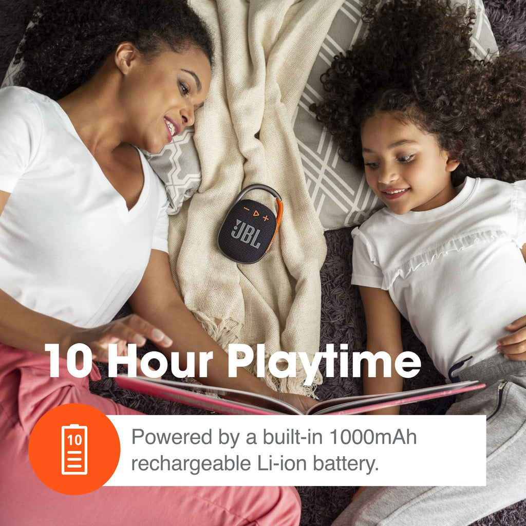 JBL Clip 4, Green - Portable Bluetooth 5.1 Speaker - Up to 10 Hours of Playtime - Waterproof and Dustproof - Includes Noise Cancelling and Anti-Echo Speaker