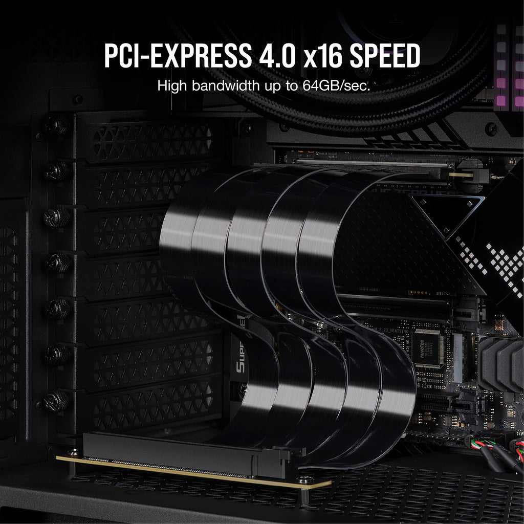Corsair Premium PCIe 4.0 300mm Extension Riser Cable
