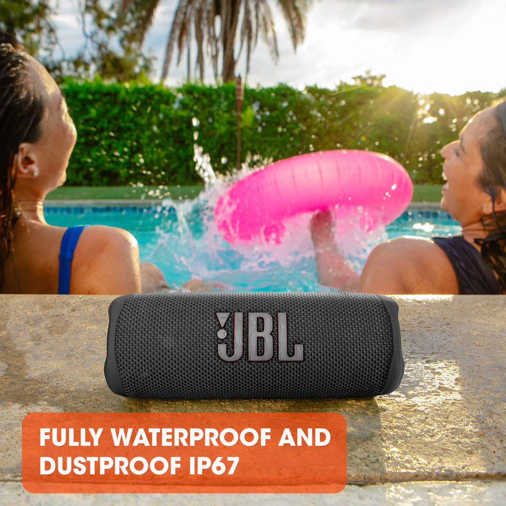JBL Flip 6 Portable Bluetooth Speaker with 12 Hours of Playtime, Powerful Sound, IP67 Waterproof and Dustproof, PartyBoost for Multiple Speaker Pairing - Grey