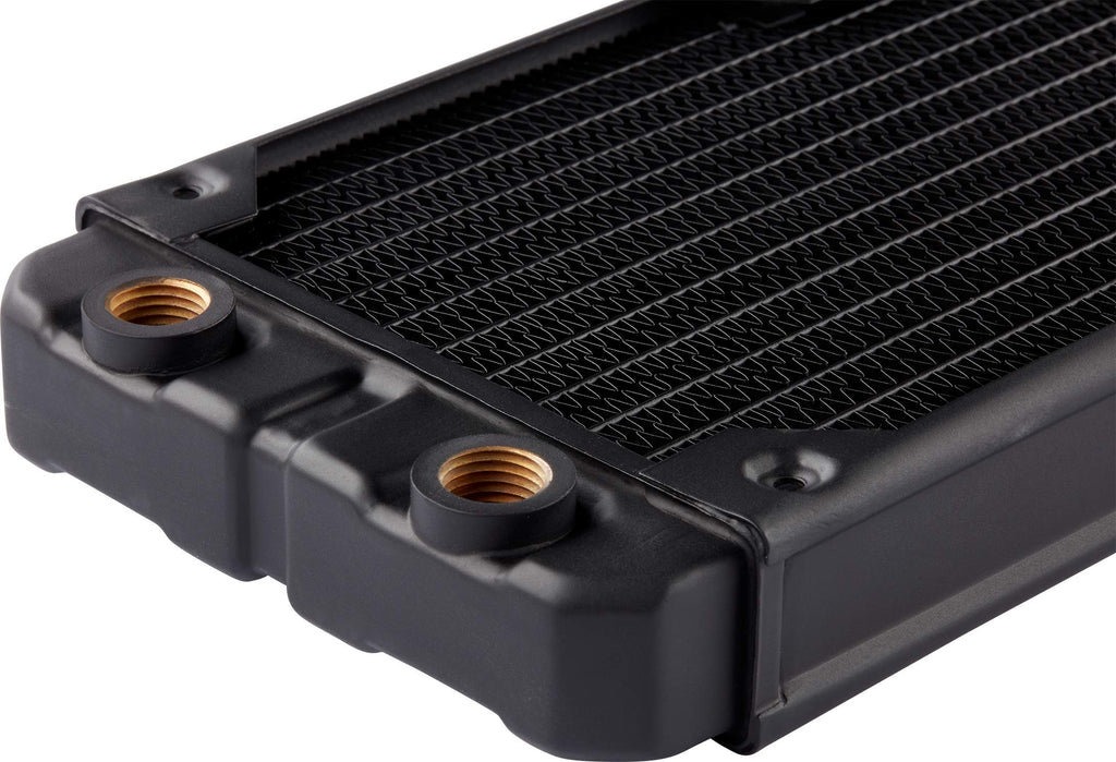 Corsair Hydro X Series, XR5 280 mm Water Cooling Radiator (Dual 140 mm Fan Mounts, Easy Installation, Premium Copper Construction, Polyurethane Coating, Integrated Fan Screw Guides) Black