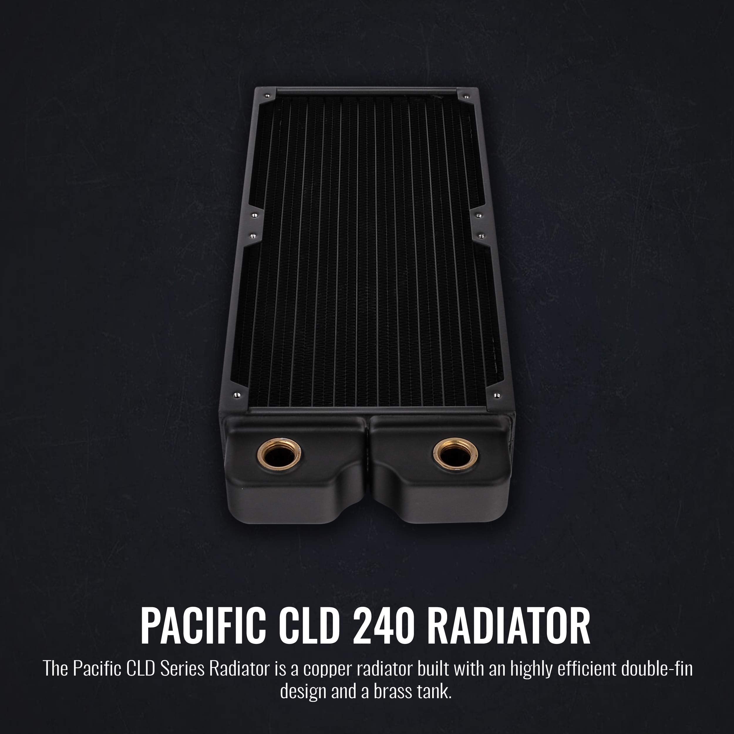 Thermaltake Pacific DIY CLD240 40mm Thick High-Density Double Micro Fins Copper Radiator CL-W281-CU00BL-A