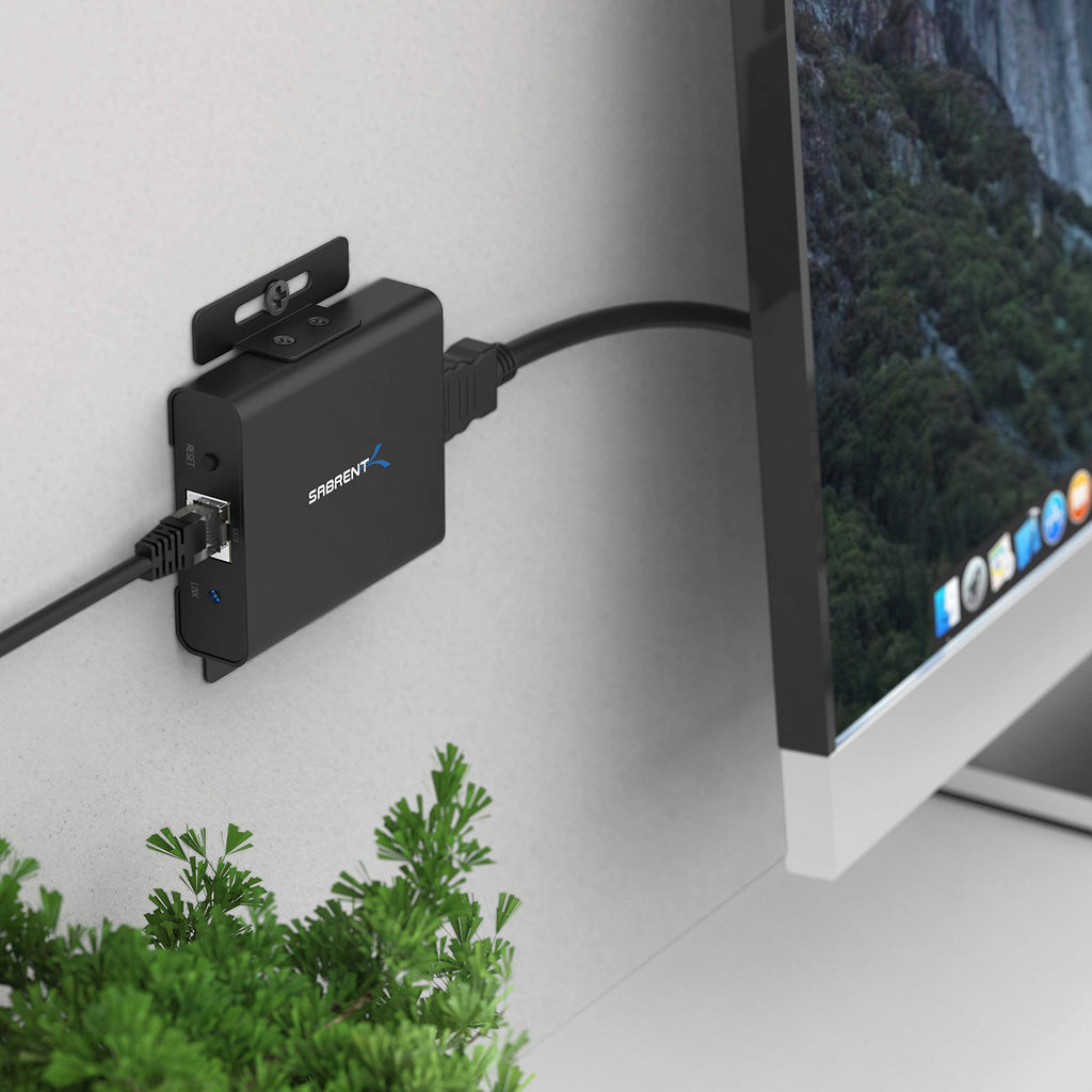 SABRENT HDMI Extender Over CAT6 50 Meters IR Blaster and Receiver and Cables included (DA-HDEX)