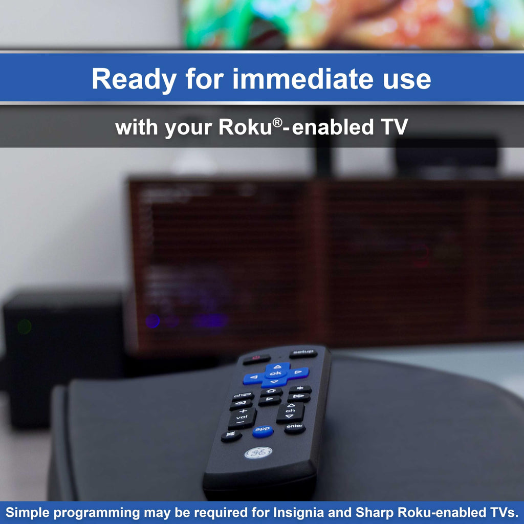 GE Roku TV Remote Replacement Only for ROKU TV and TCL/ONN/Hisense/Sharp/Element/Westinghouse/Philips Replacement Remote 66814
