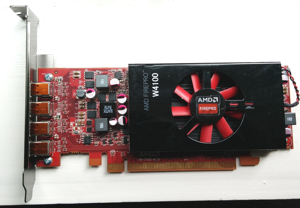 ATI AMD FirePro W4100 2GB GDDR5 4Mini DisplayPorts Low Profile PCI-Express Video Card 100-505979