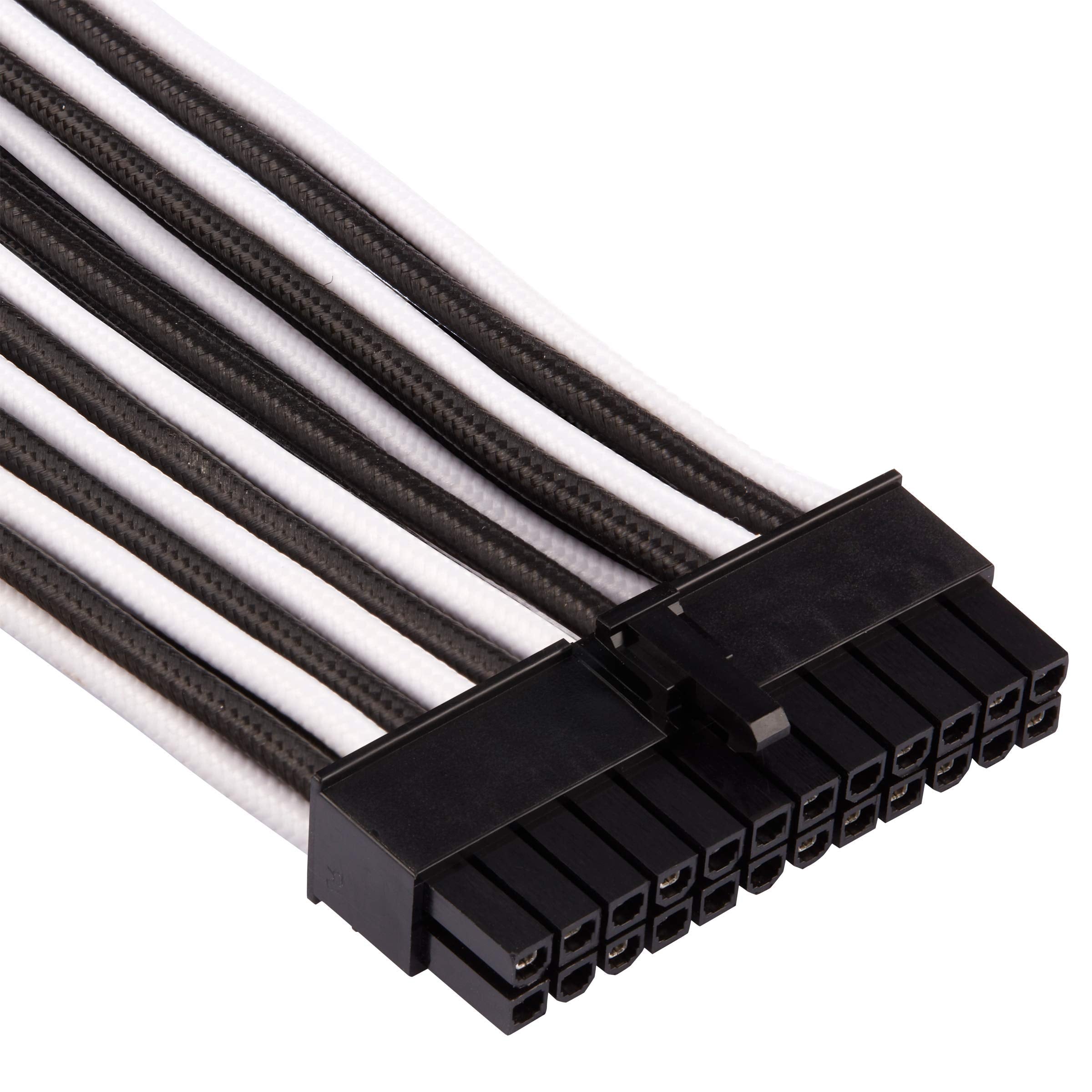 Corsair Premium Individually Sleeved PSU Cables Starter Kit Type 4 Gen 4 – White/Black