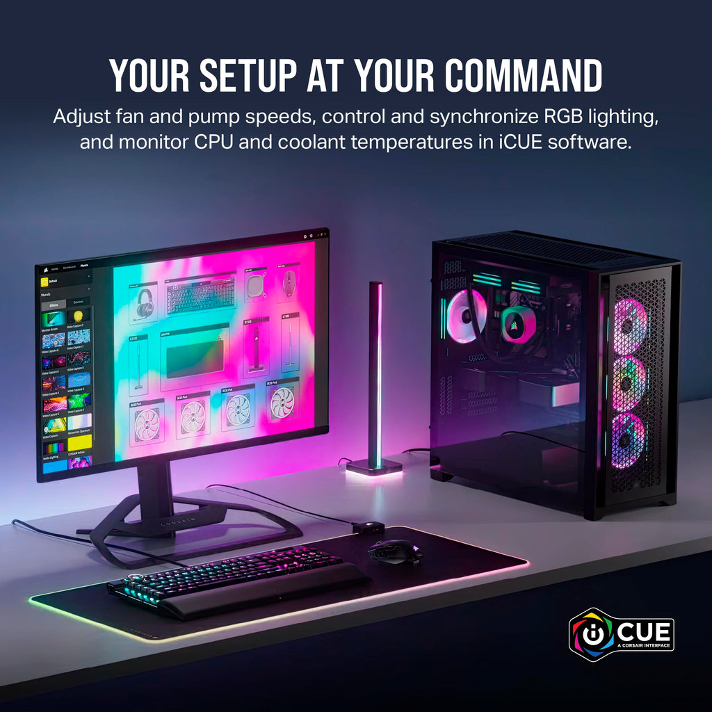 Corsair iCUE LINK QX120 RGB 120mm Magnetic Dome RGB Single Fan - Black