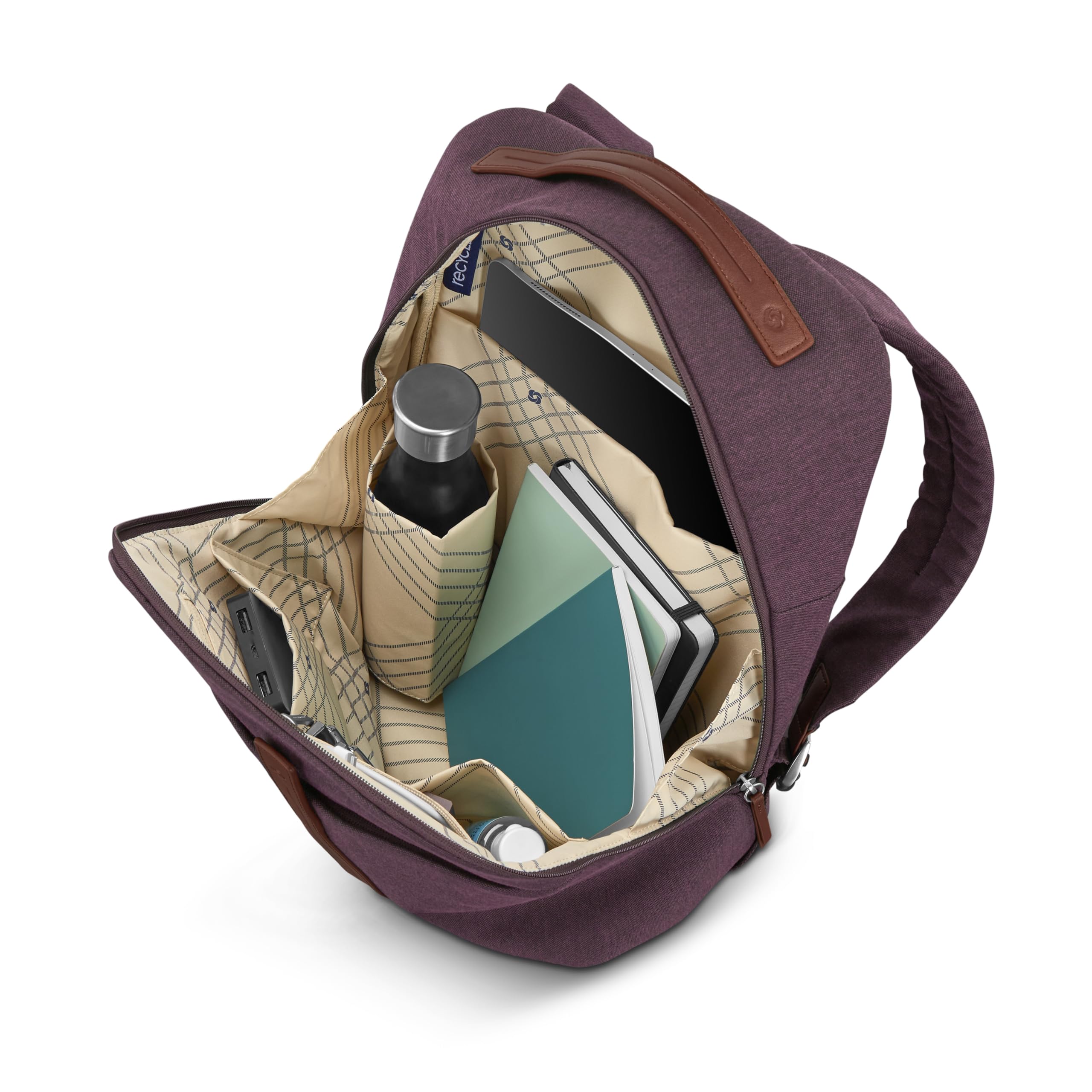 Samsonite Unisex - Adult Virtuosa Backpack Backpack (1 Pack), Merlot, One Size, Rucksack