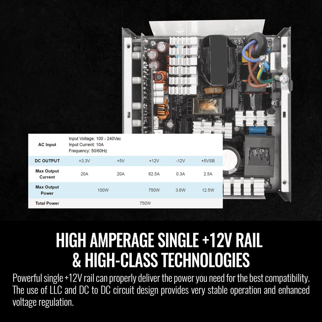 Thermaltake Toughpower PF3 ATX 3.0 750W 80+ Platinum Full Modular SLI/Crossfire Ready Power Supply; PCIe 5.0 12VHPWR Connector Included; 10 Year Warranty; PS-TPD-0750FNFAPU-3