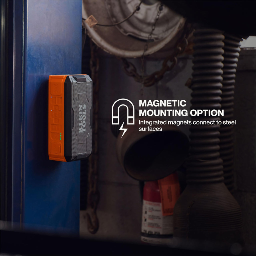 KLEIN TOOLS 69365MB MODbox Bluetooth Speaker, Portable Wireless Speaker with Magnetic Mounting, Premium Audio with Bass Boost, IP67 Dust and Waterproof Rated, USB-C Charging with Built-in Power Bank