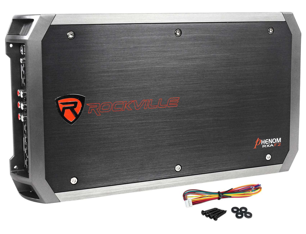 Rockville RXA-F2 2400 Watt Peak / 1200w RMS 4 Channel Amplifier Car Stereo Amp
