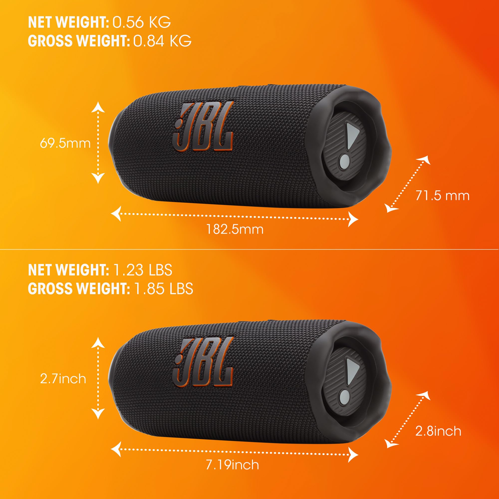 JBL Flip 7, Portable Wireless Bluetooth Speaker, Squad