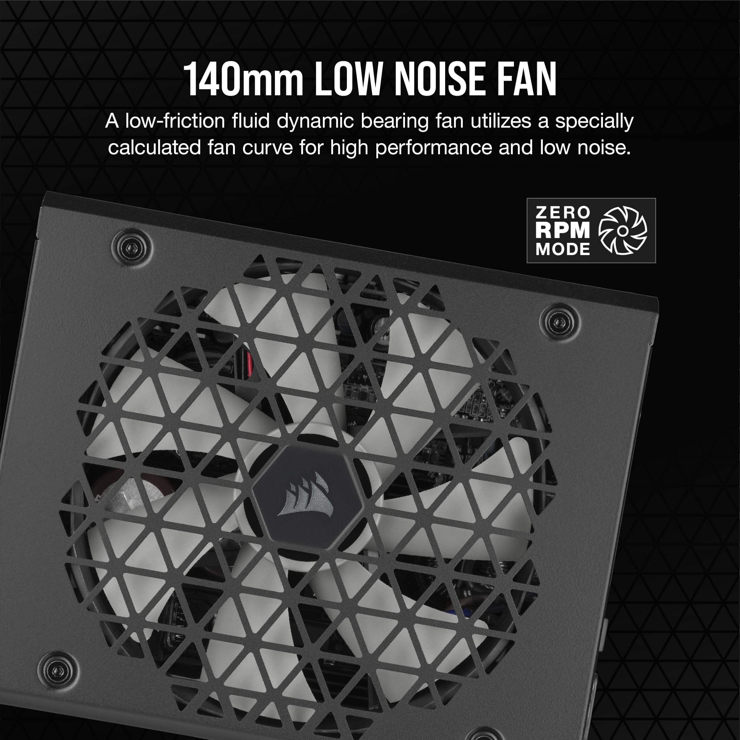 Corsair RM1000x Shift Fully Modular ATX Power Supply - Modular Side Interface - ATX 3.0 & PCIe 5.0 Compliant - Zero RPM Fan Mode - 105°C-Rated Capacitors - 80 Plus Gold Efficiency - Black