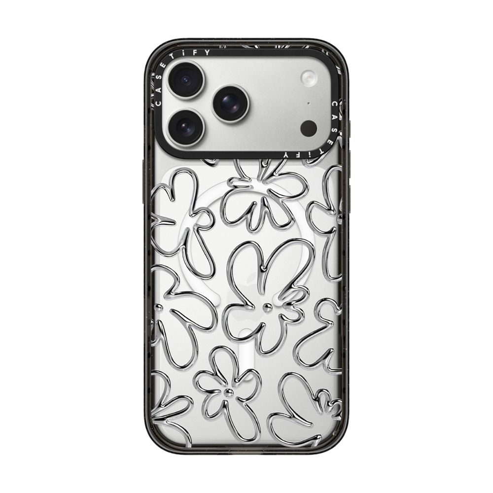 Chrome Flower iPhone Case