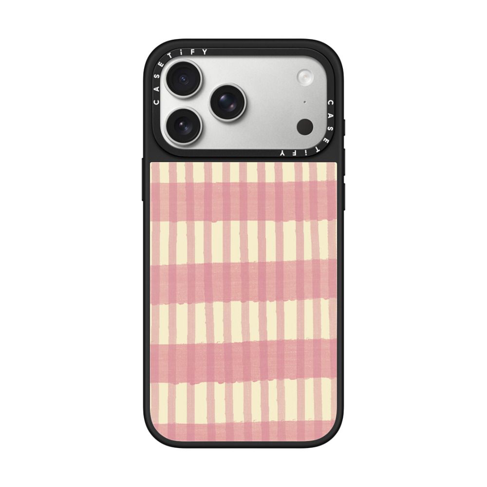 Pink Summer Stripes iPhone Case