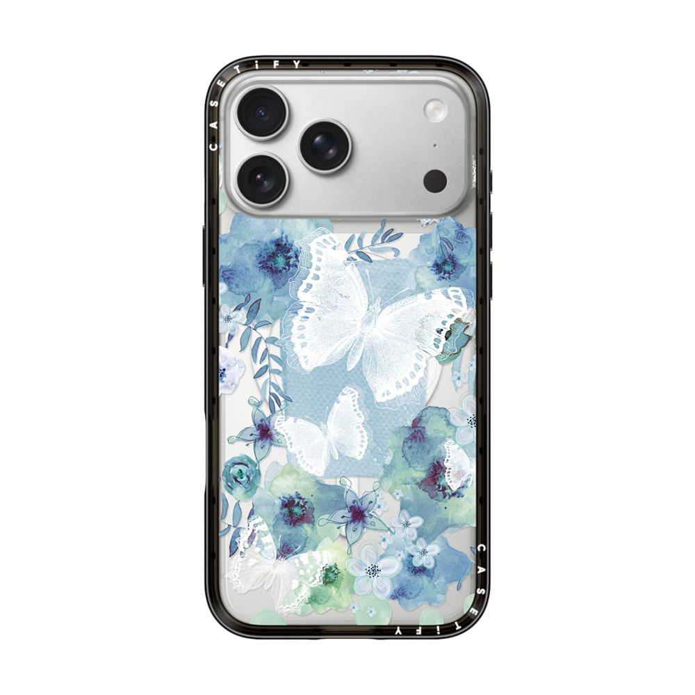 MY BLUE BUTTERFLY GARDEN iPhone Case