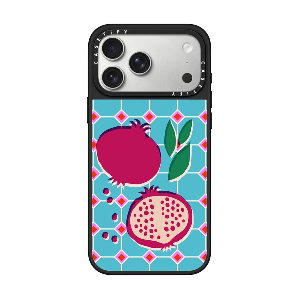 Pomegranate Squares iPhone Case