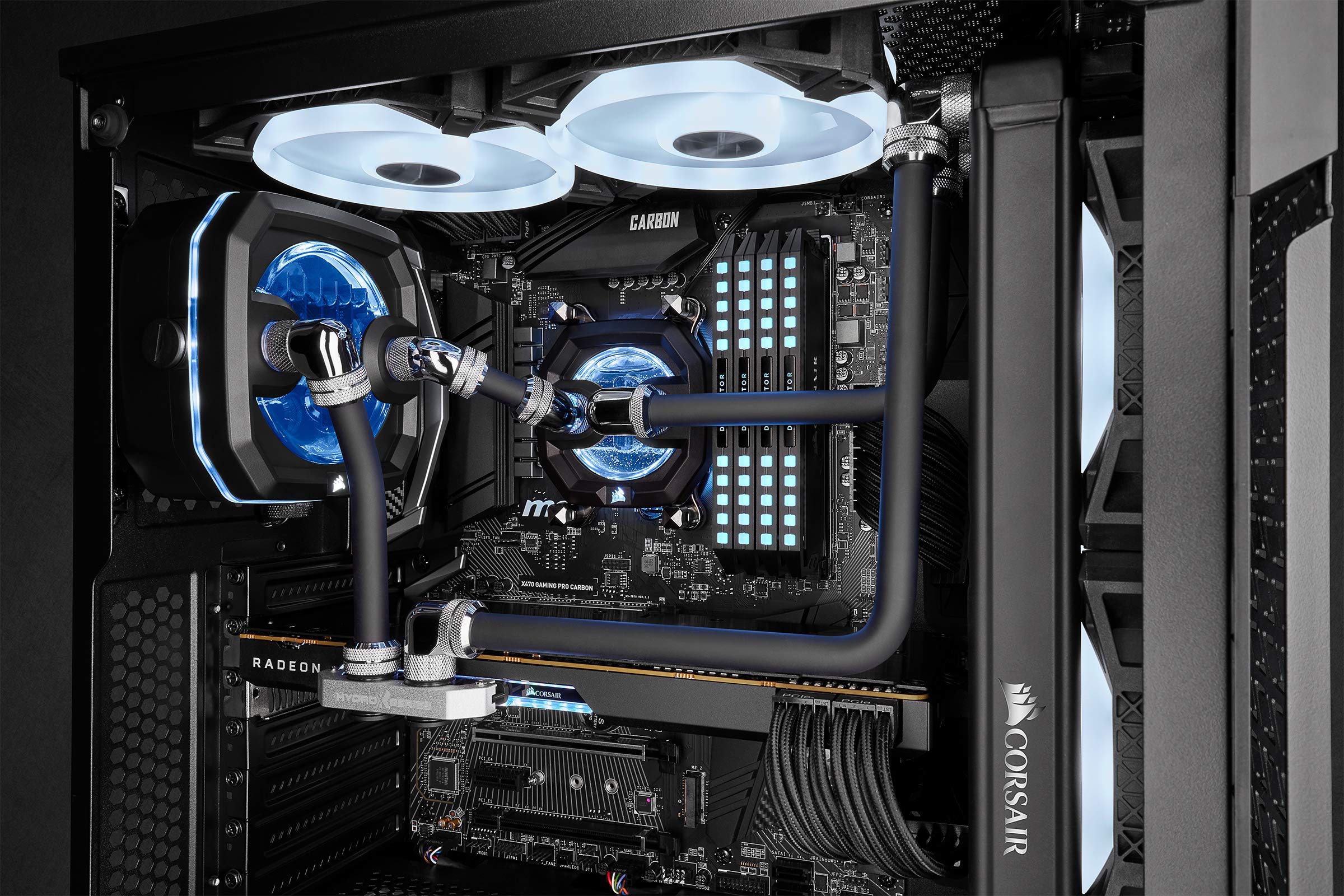 CORSAIR Hydro X Series XT Hardline 12mm Tubing (Straight-Line PMMA Tubing, Resilient Construction, Easy to Cut) Satin Black