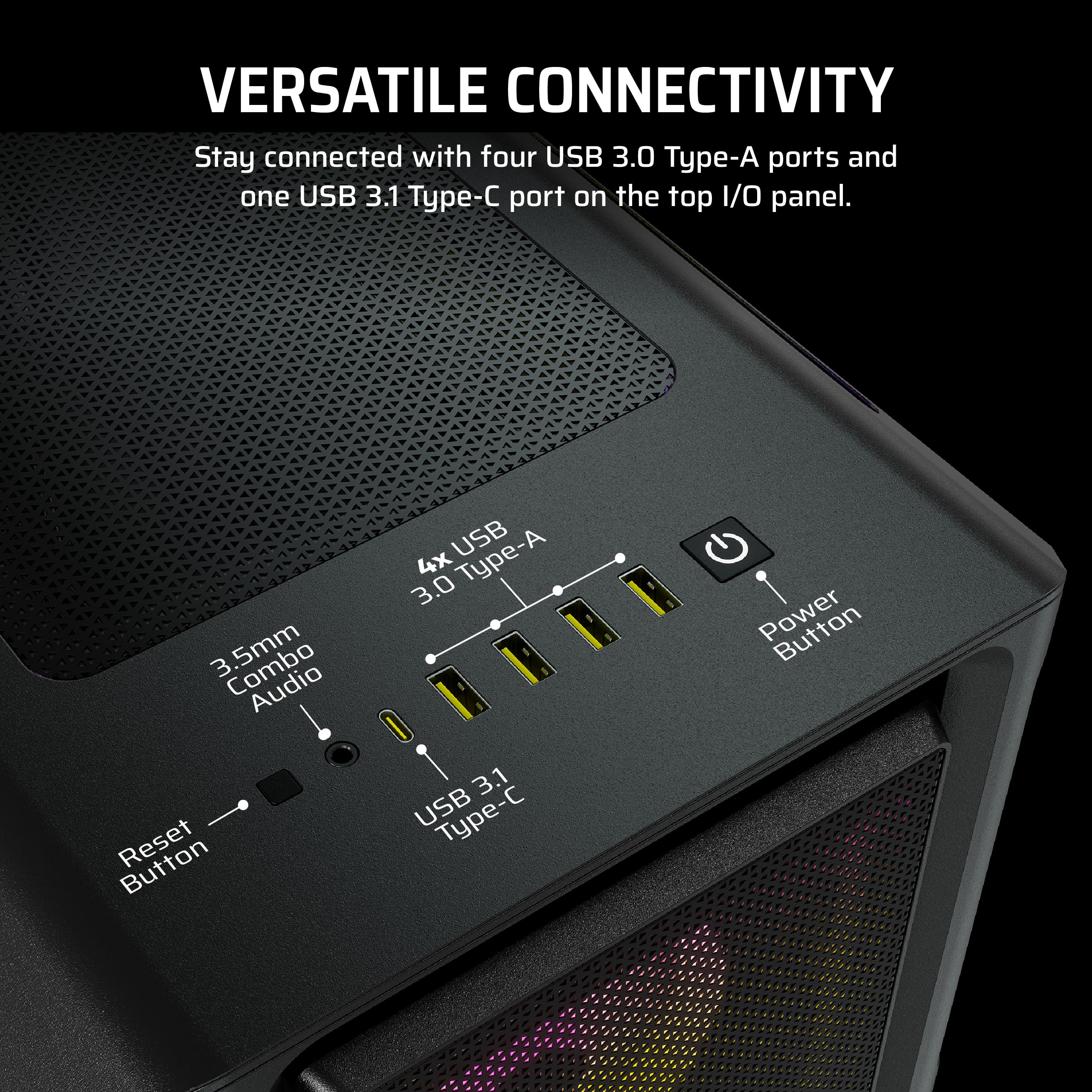 Corsair Vengeance i8200 Gaming PC – Liquid Cooled Intel® Core™ i9 14900KF CPU – NVIDIA GeForce RTX 5080 GPU – 64GB Dominator Titanium RGB DDR5 Memory – 2TB+2TB M.2 SSD – Black