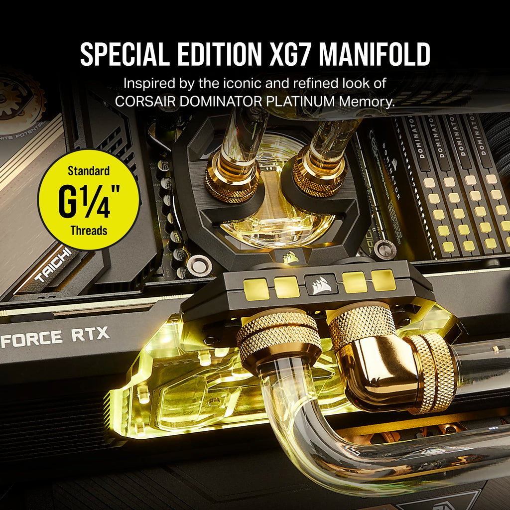 Corsair Hydro X Series XG7 RGB 4080 Founders Edition GPU Water Block � For NVIDIA� GeForce RTX� 4080 FE � CNC Nickel-Platted Copper � 50 Cooling Fins � Included Backplate & ARGB Adapater Cable � Black