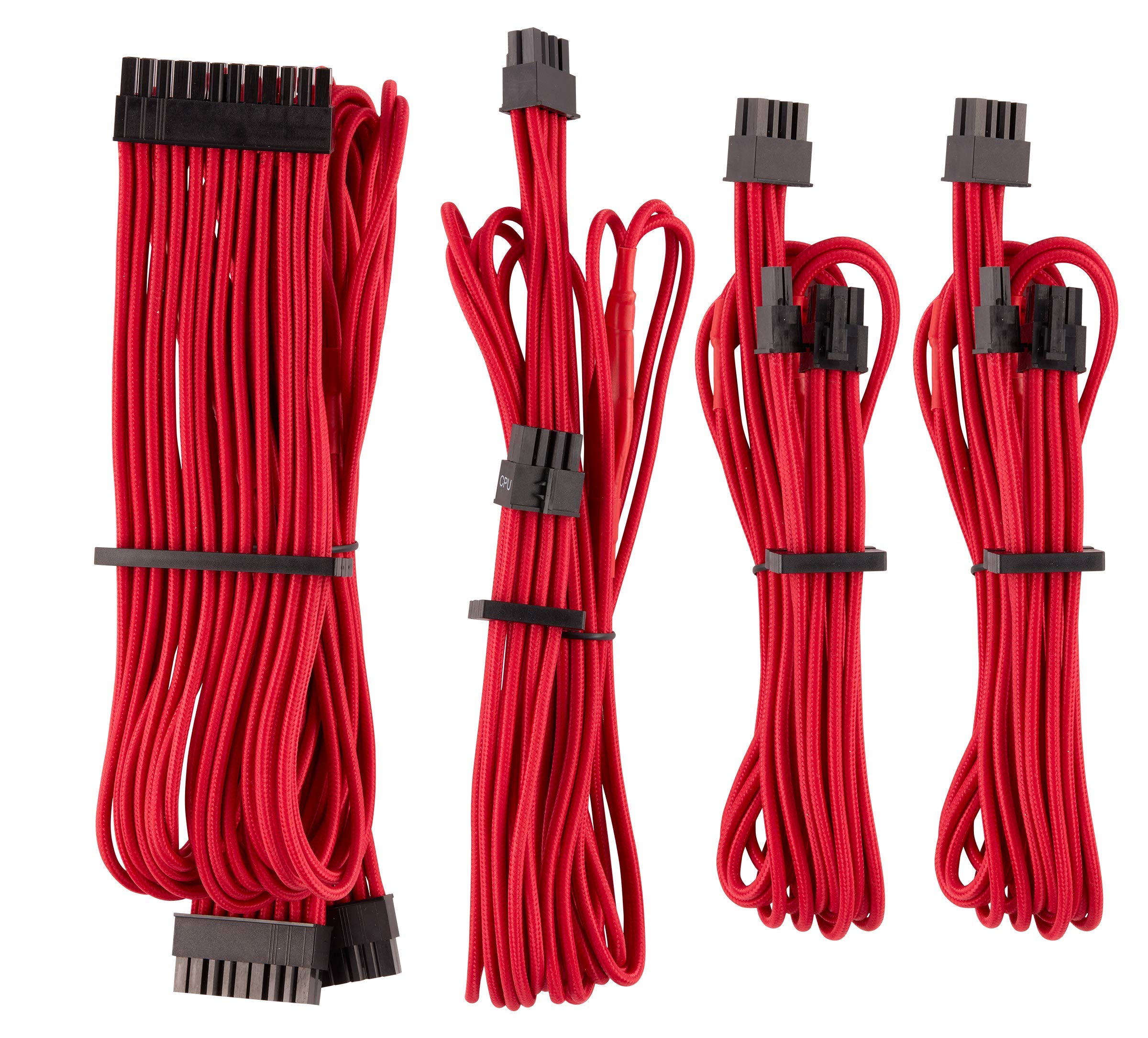 Corsair Premium Individually Sleeved PSU Cables Starter Kit Type 4 Gen 4 – Red