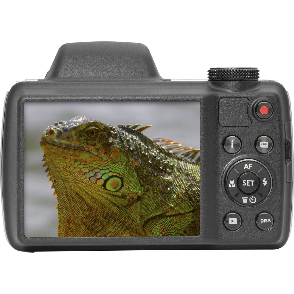 Kodak PIXPRO AZ528 16 MP Full HD Video Digital Camera (Black) with 52x Optical Zoom Bundle with Accessories Including Protective Camera Case, Battery & Charger, 32GB SD Card, Tripod and More