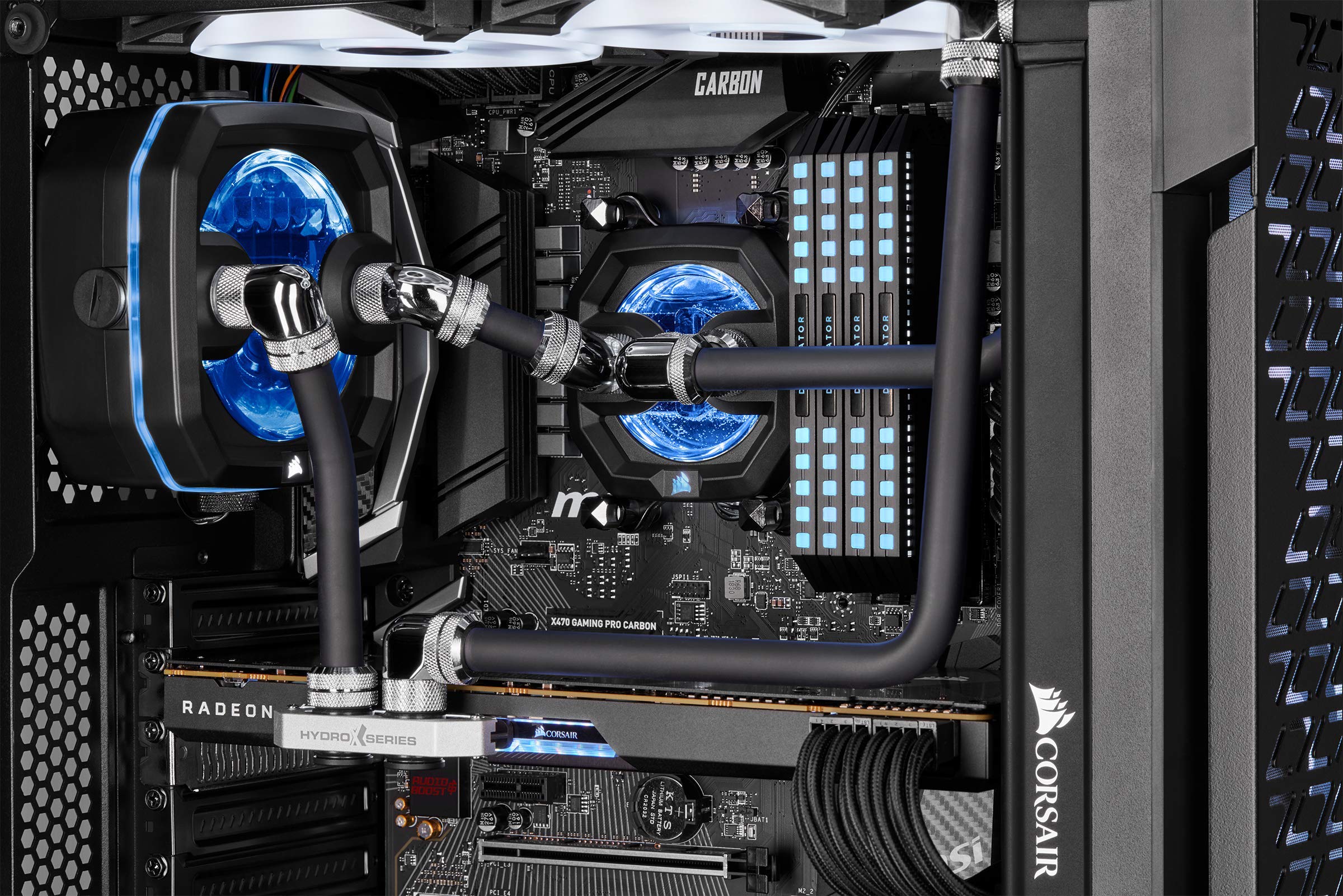 CORSAIR Hydro X Series XT Hardline 12mm Tubing (Straight-Line PMMA Tubing, Resilient Construction, Easy to Cut) Satin Black