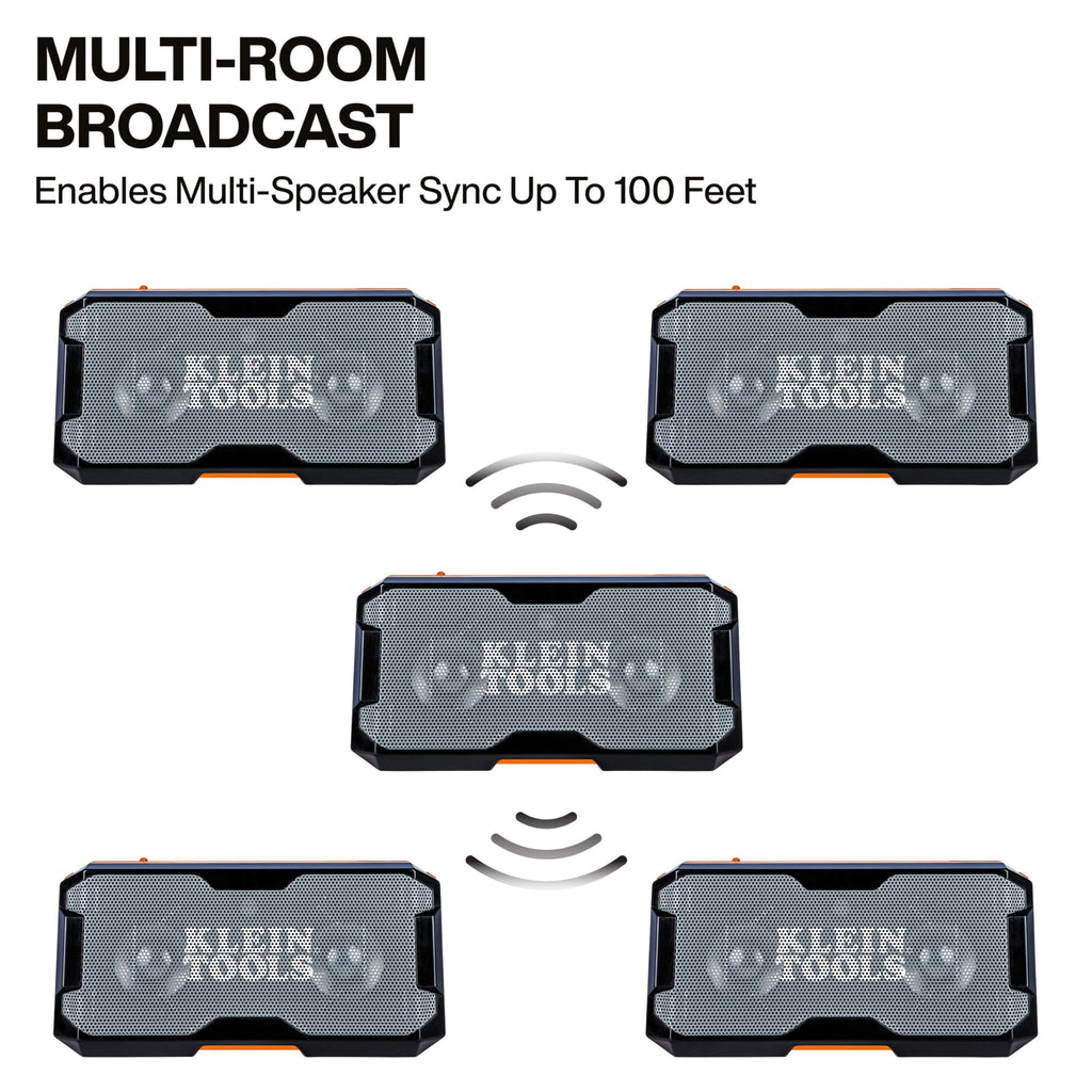 KLEIN TOOLS 69365MB MODbox Bluetooth Speaker, Portable Wireless Speaker with Magnetic Mounting, Premium Audio with Bass Boost, IP67 Dust and Waterproof Rated, USB-C Charging with Built-in Power Bank