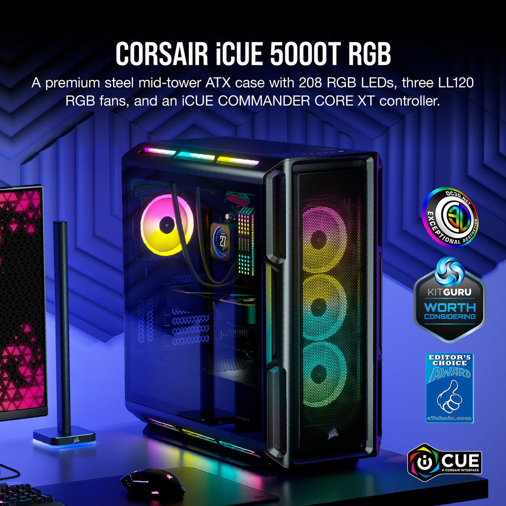Amazon Corsair iCUE 5000T RGB, Black