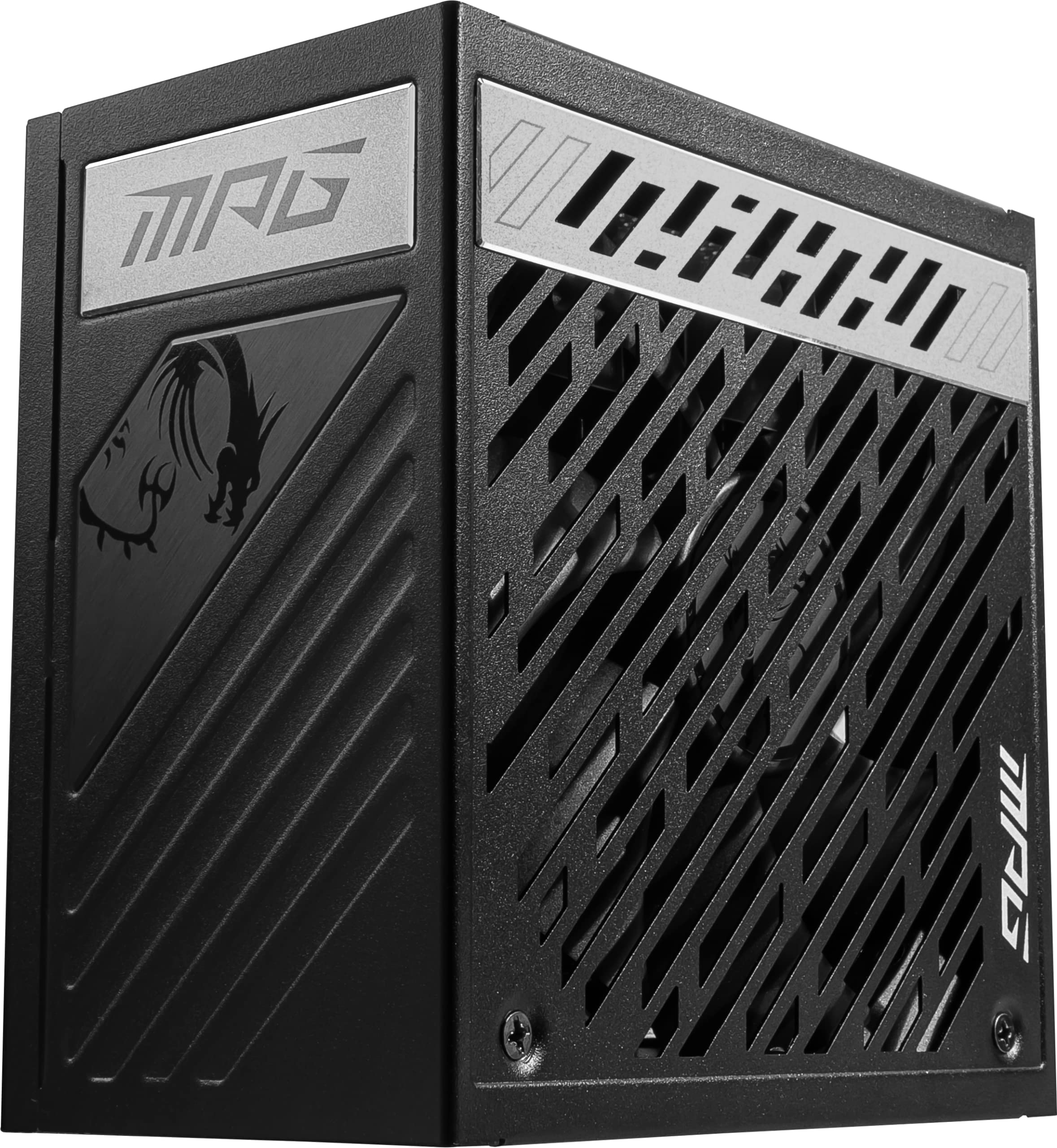 MSI MPG A1000G Gaming Power Supply - 80 Plus Gold Certified 1000W - 0% RPM Mode - Fully Modular - 100% Japanese 105 degree C Capacitors - Compact Size - ATX PSU