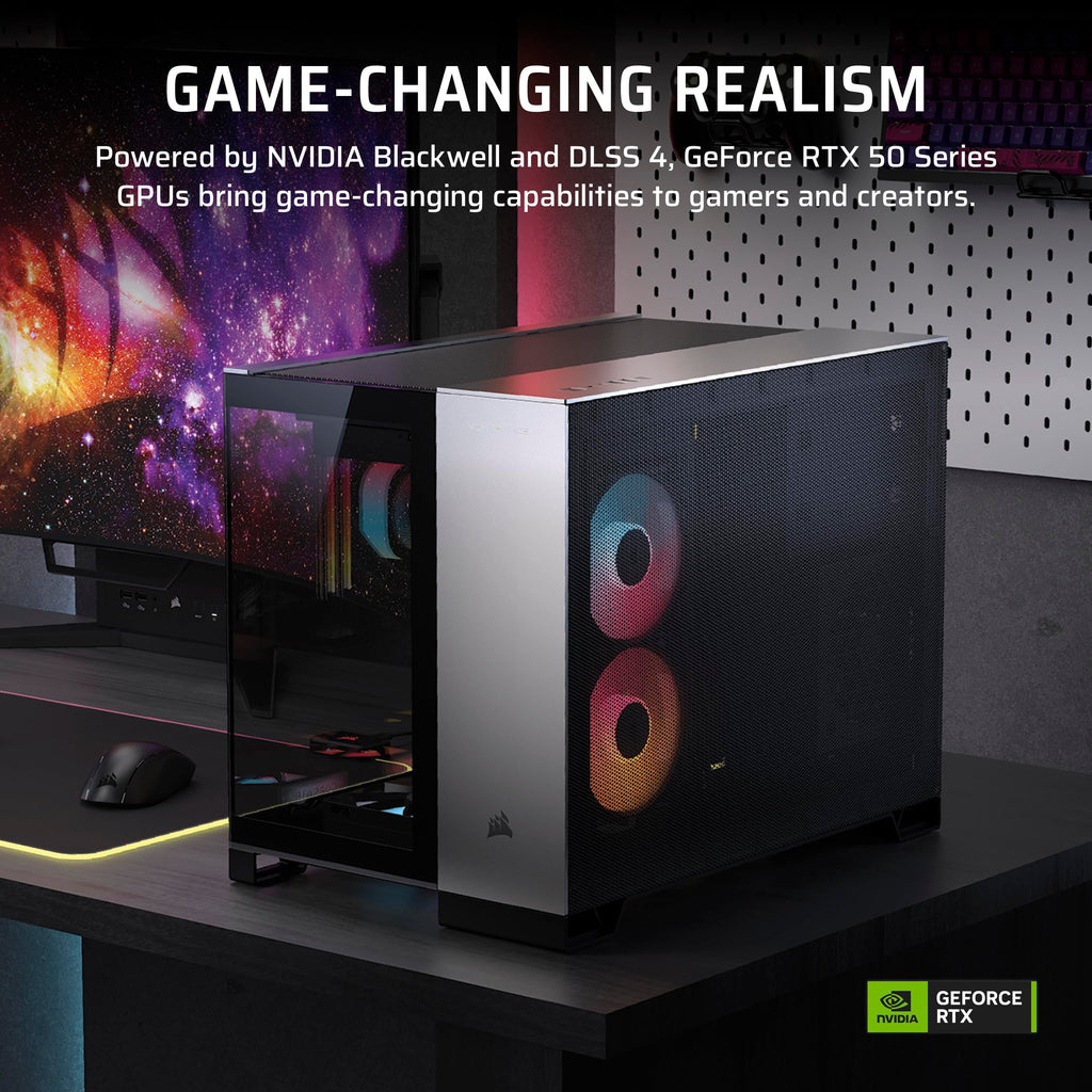 Corsair Vengeance a5100 Gaming PC – Liquid Cooled AMD Ryzen 7 7800X3D CPU – NVIDIA GeForce RTX 5080 GPU – 32GB Dominator Titanium RGB DDR5 Memory – 2TB M.2 SSD – Black