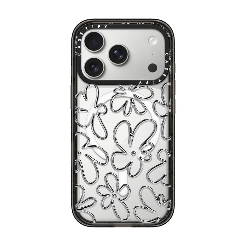 Chrome Flower iPhone Case